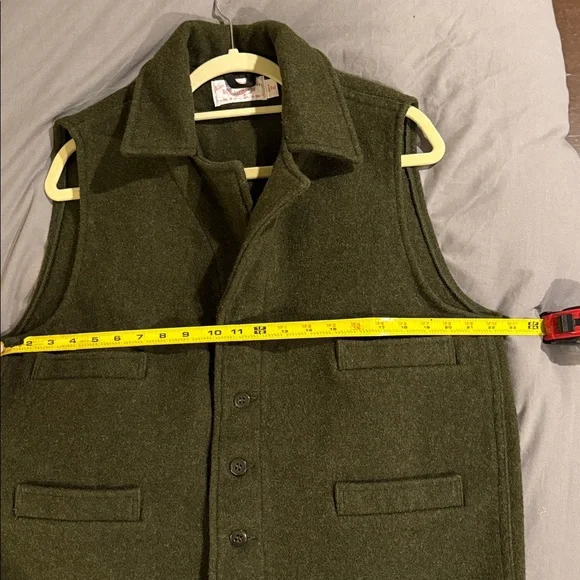 Vintage Filson Mackinaw Wool Western Vest (xl, dark green) - Picture 8 of 13